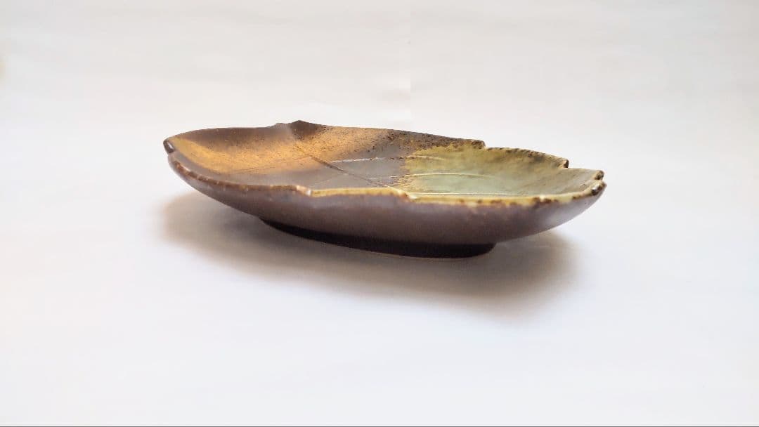 葉っぱ型陶器皿 5枚セット