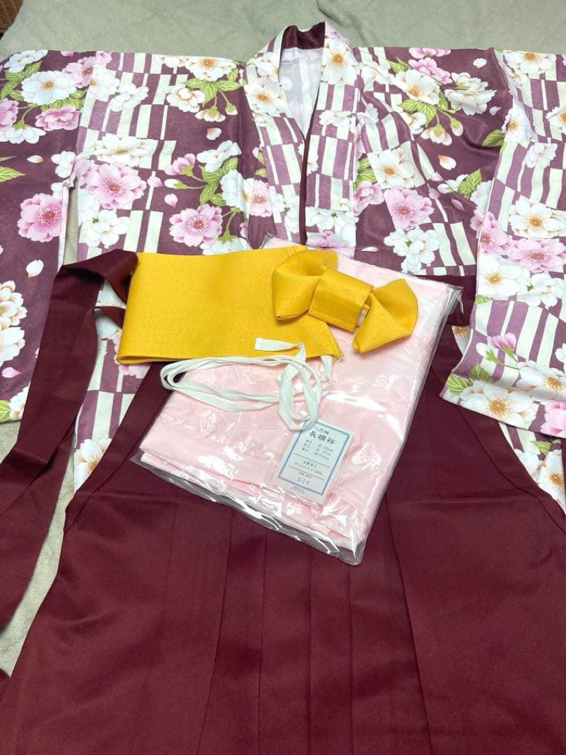 簡単着物セット オマケで髪飾りも