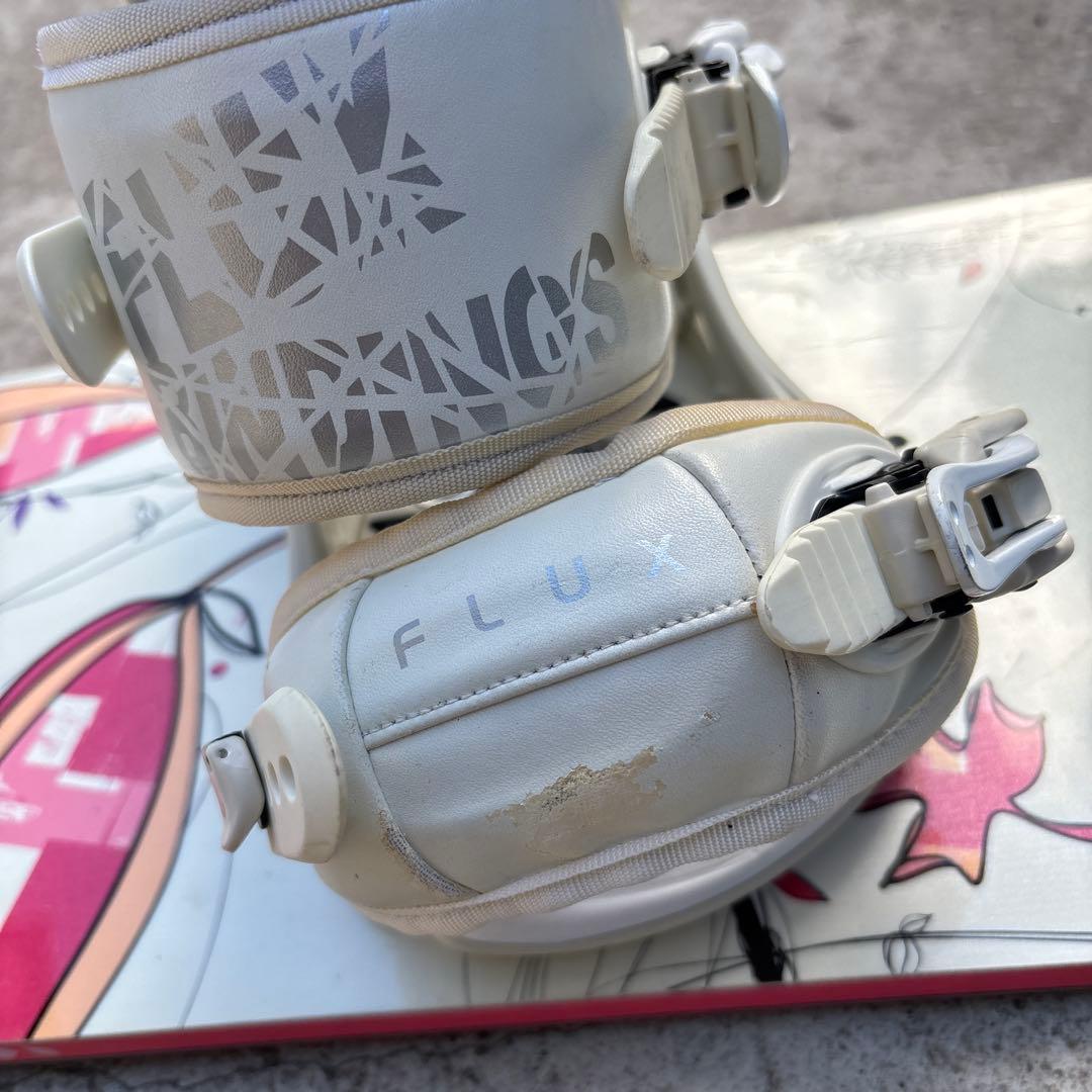 FLUX 花柄ビンディング ホワイト