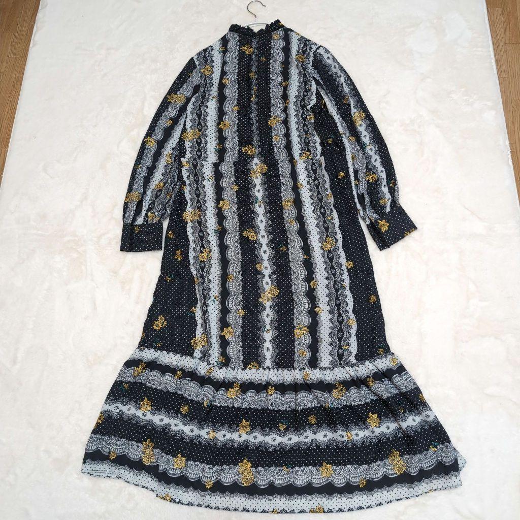GRACECONTINENTAL　レースプリント刺繍ワンピース　サイズ38　M
