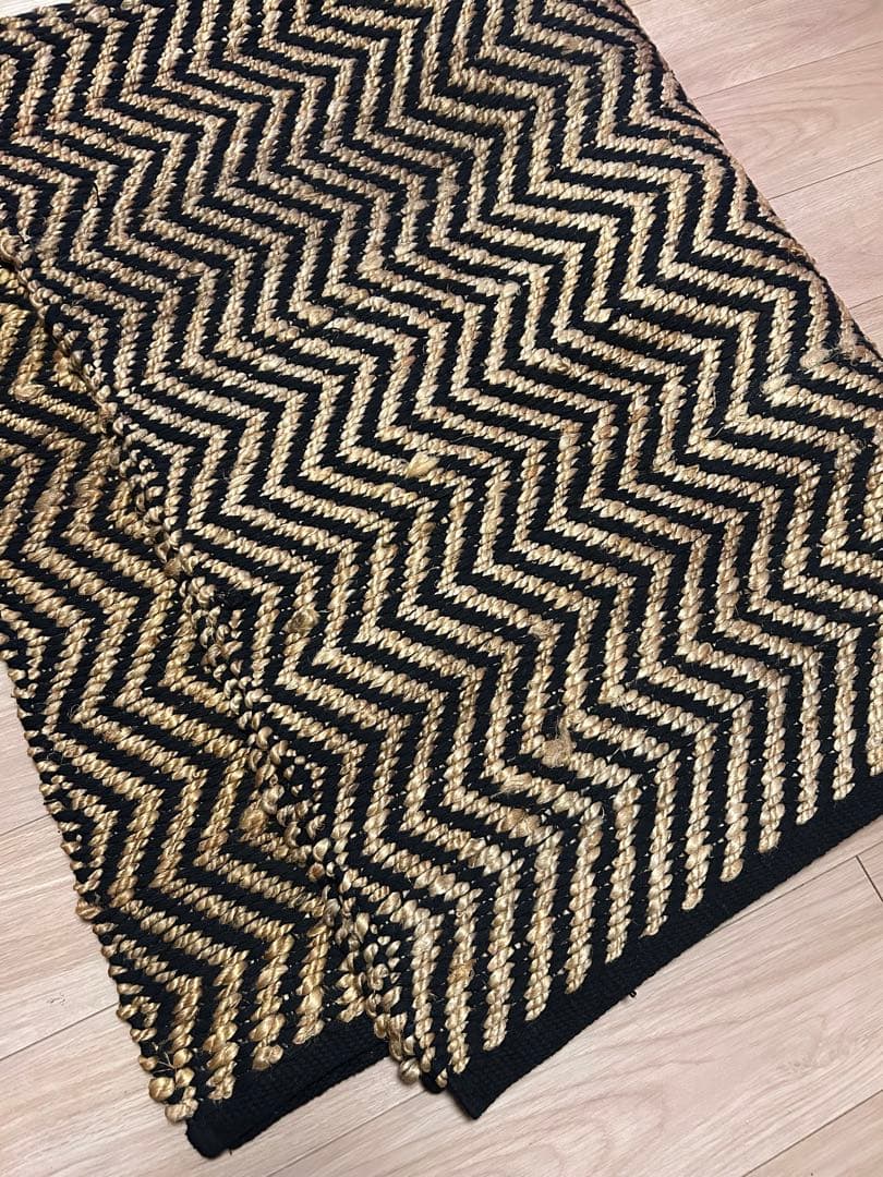 ヘリンボーンラグ　200×140