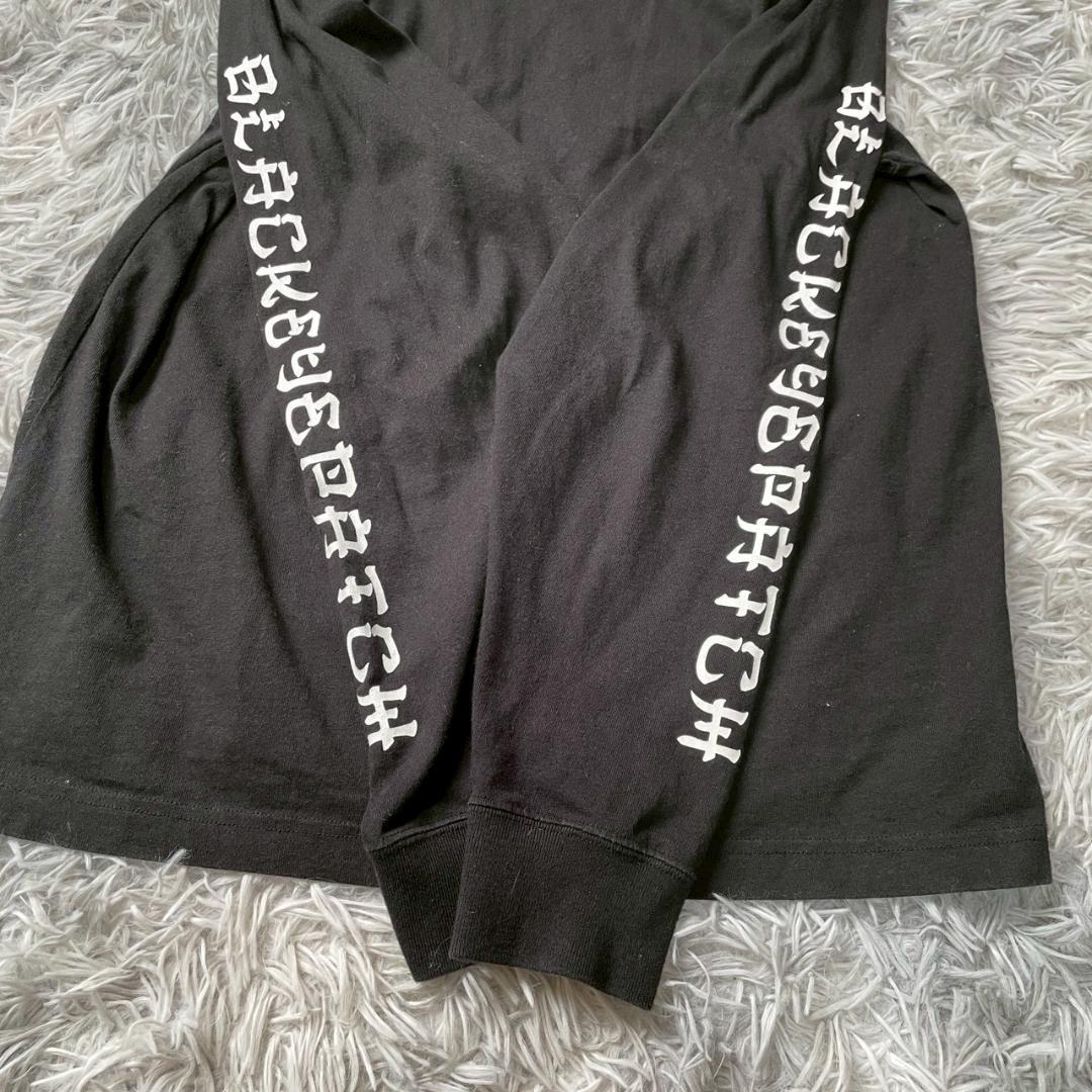 専用ブラックアイパッチ KANJI L/S TEE ブラック ロゴ ストリート