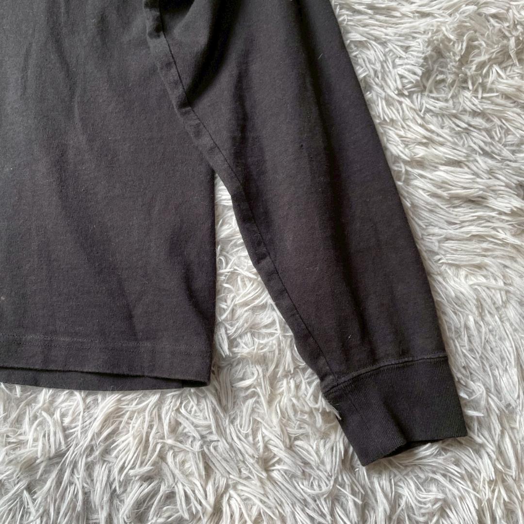 専用ブラックアイパッチ KANJI L/S TEE ブラック ロゴ ストリート