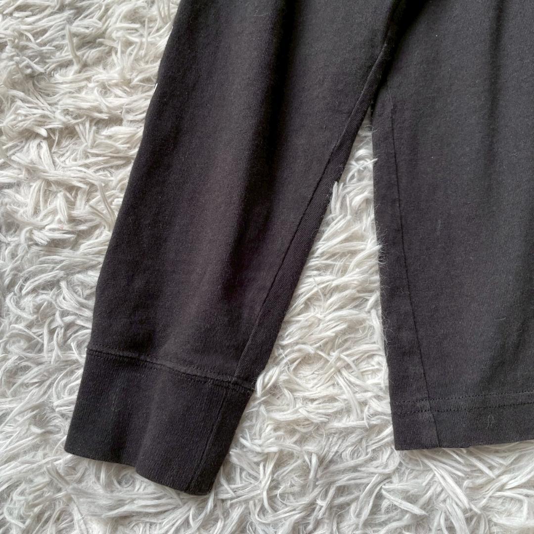 専用ブラックアイパッチ KANJI L/S TEE ブラック ロゴ ストリート