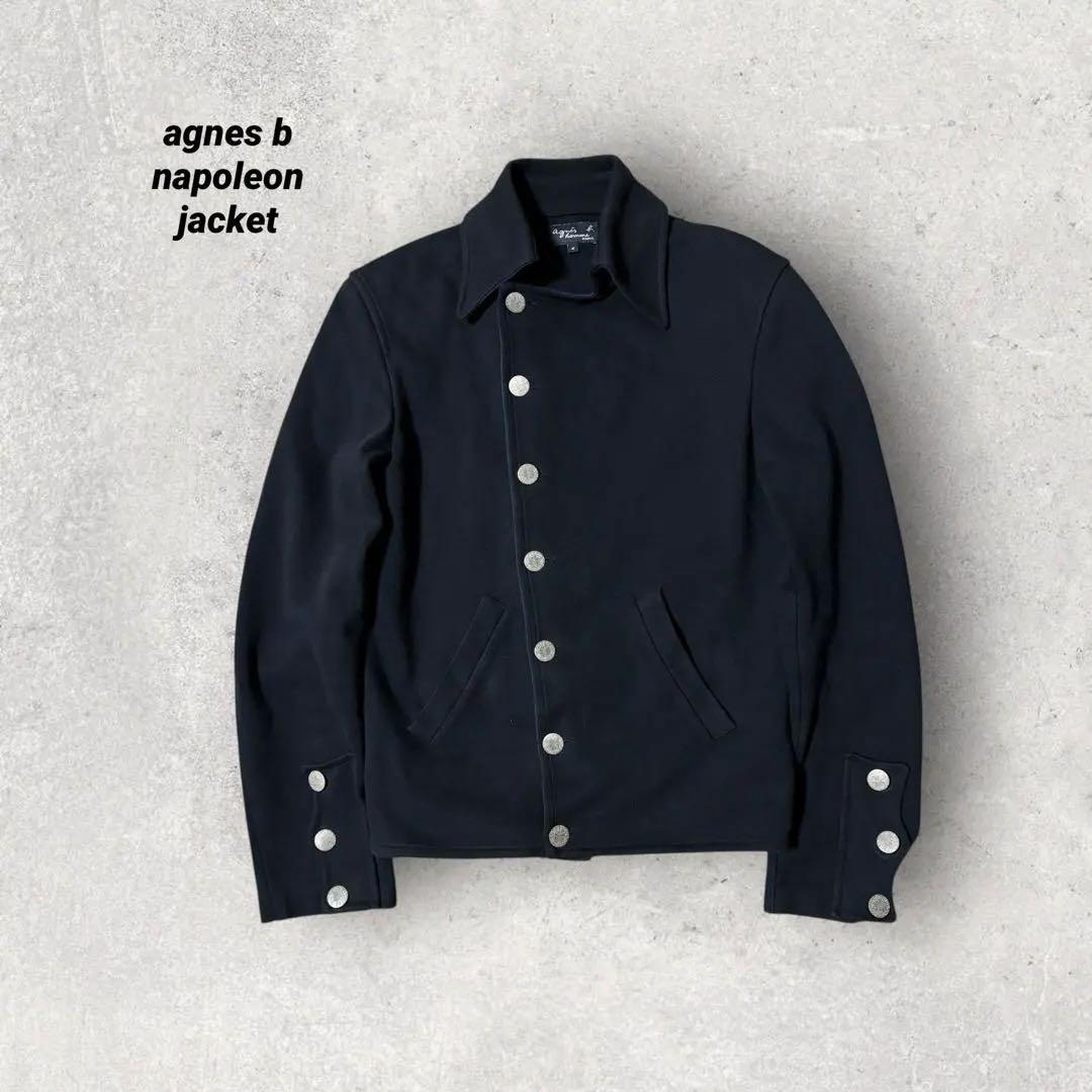 agnes b cotton napoleon jacket y2k 黒