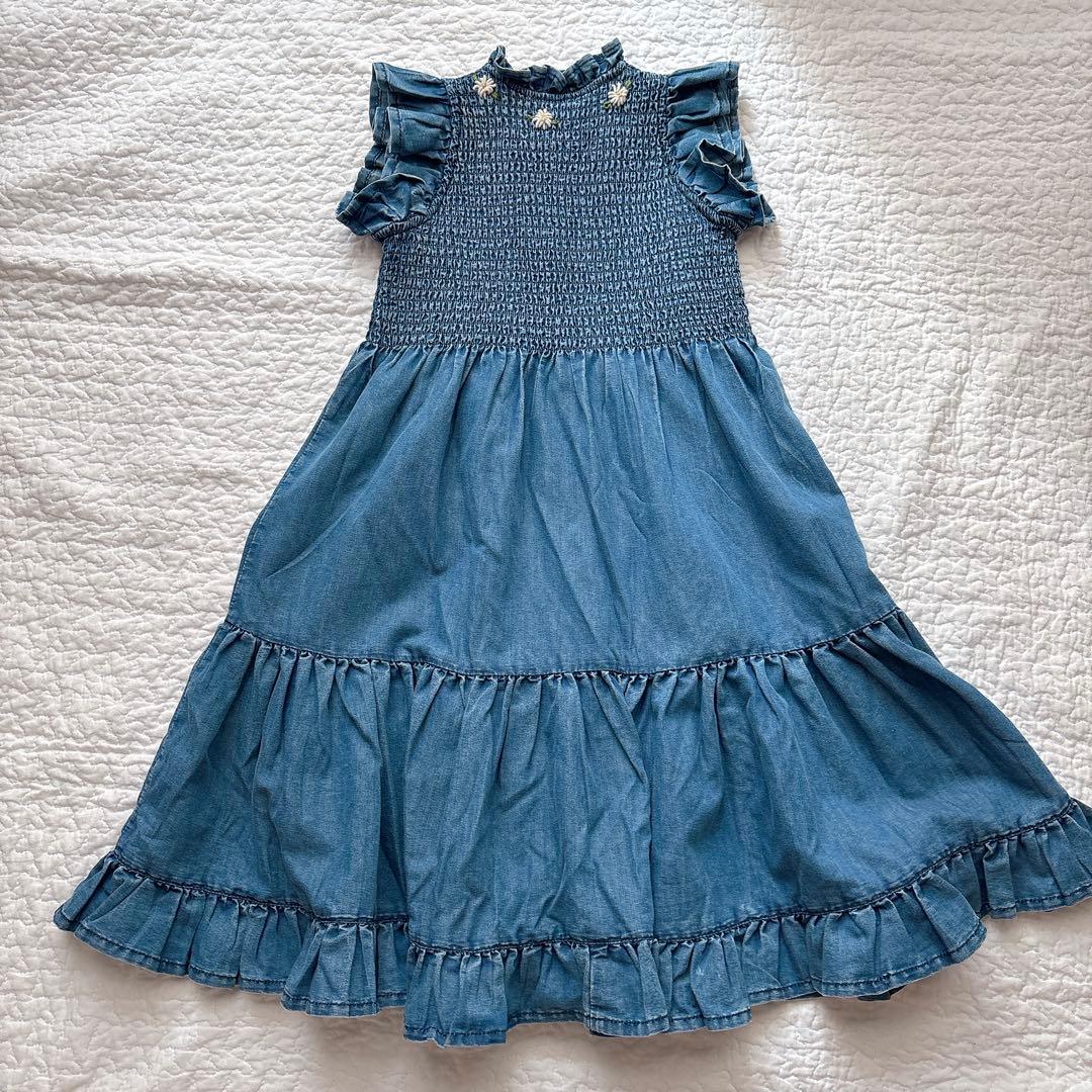 ワンピース Bonjour diary Ibiza dress denim 4y