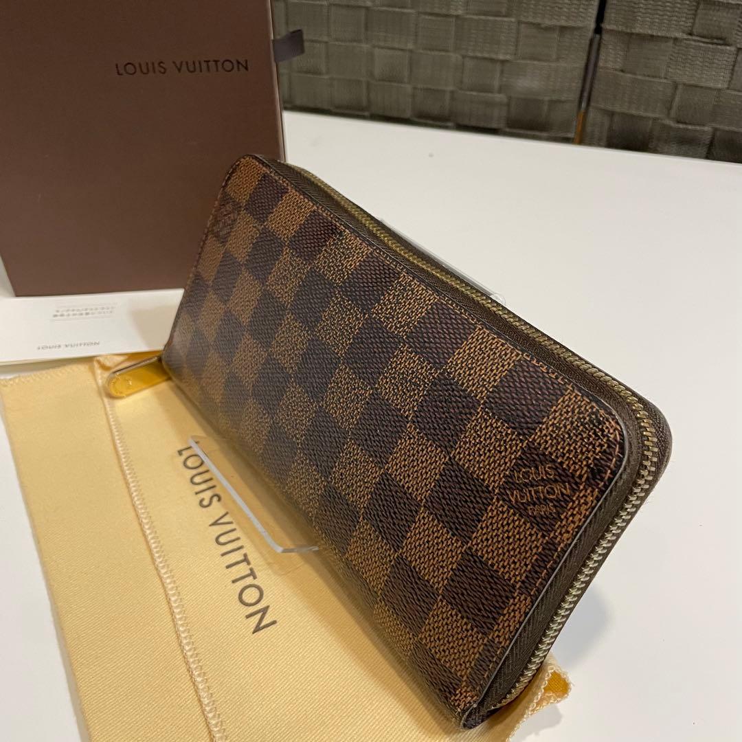 た*0様 LOUIS VUITTON ダミエ長財布 保存袋付き