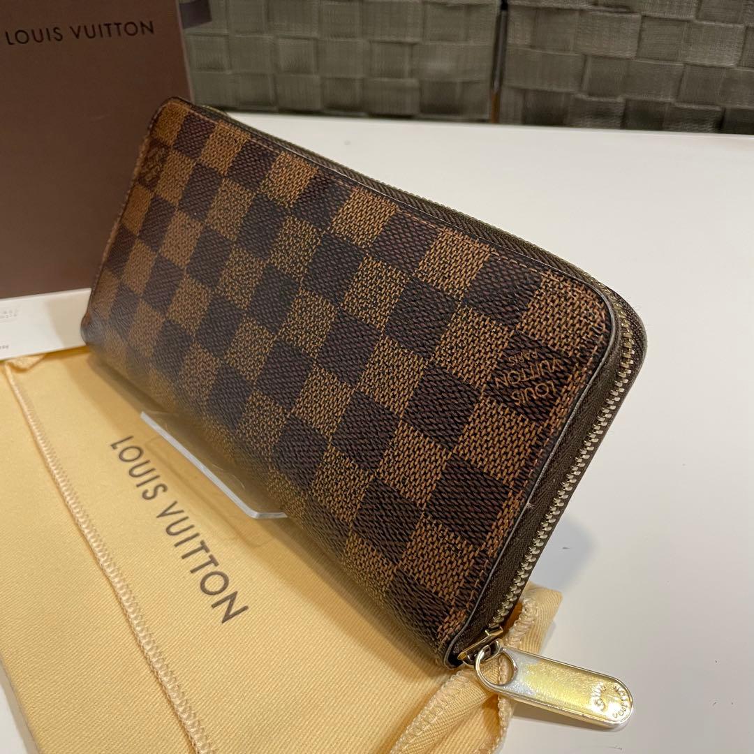 た*0様 LOUIS VUITTON ダミエ長財布 保存袋付き