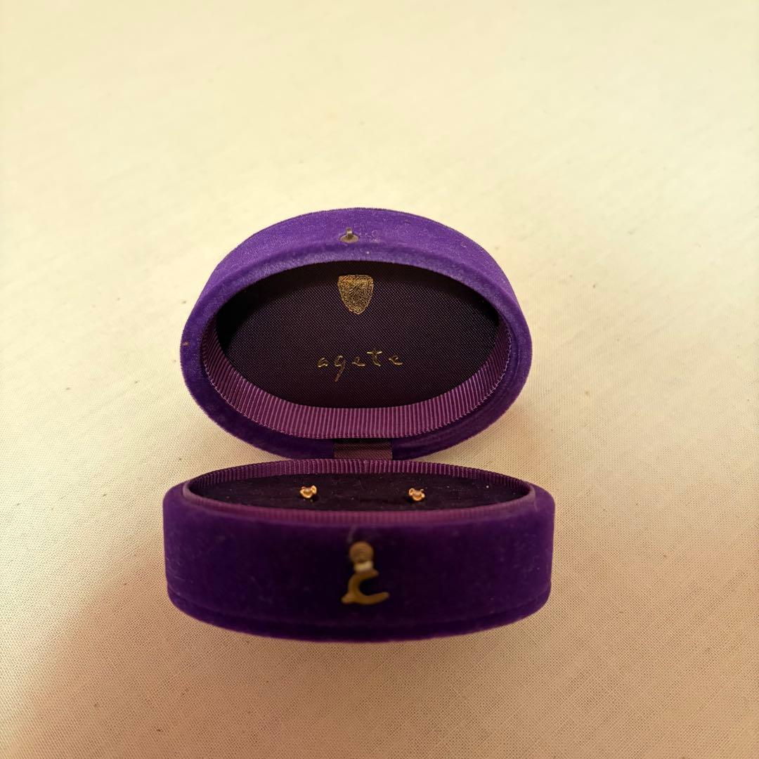 agete ピアス　K18