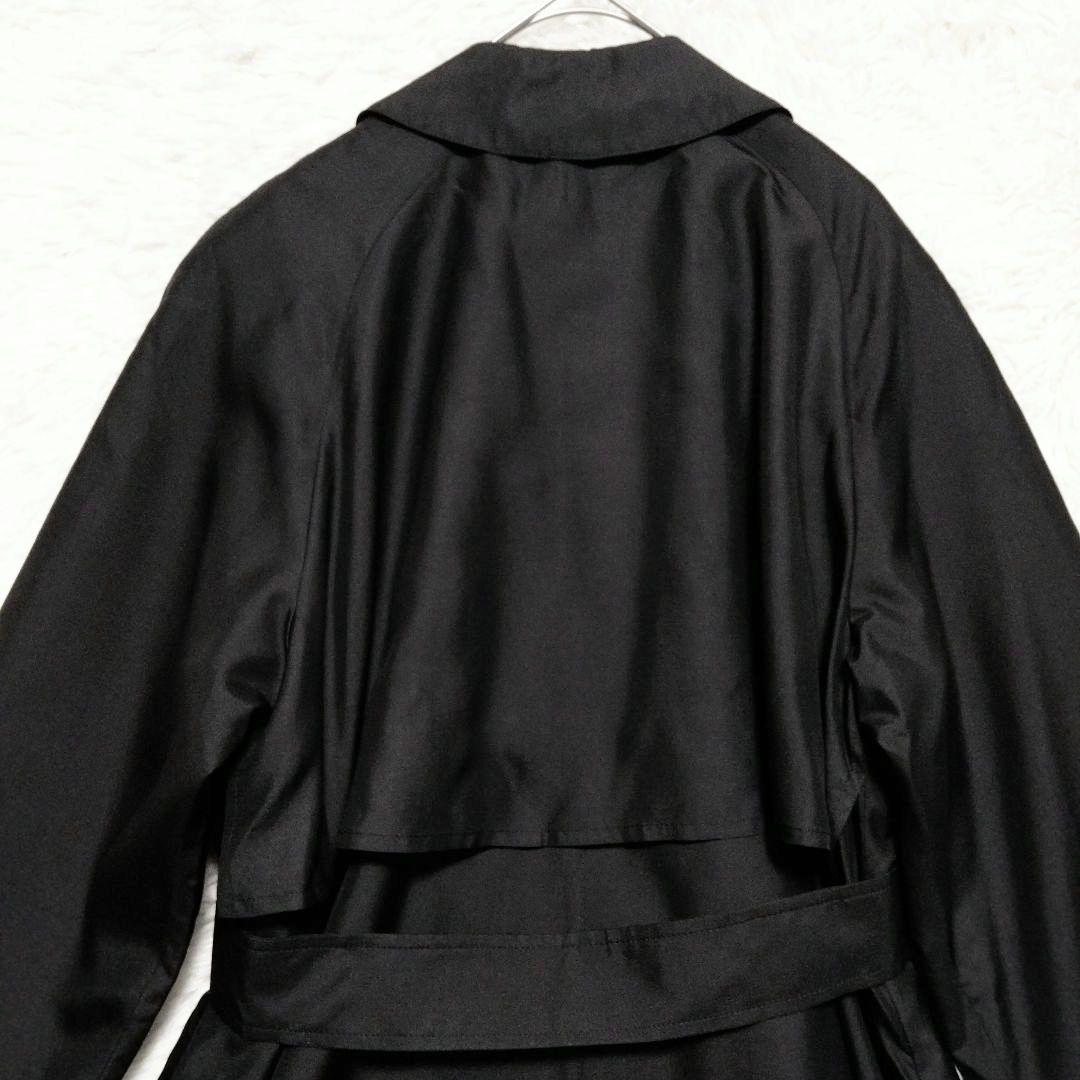 バーバリー　Burberry　金タグ　スカーフ柄　ステンカラーコート　比翼仕様