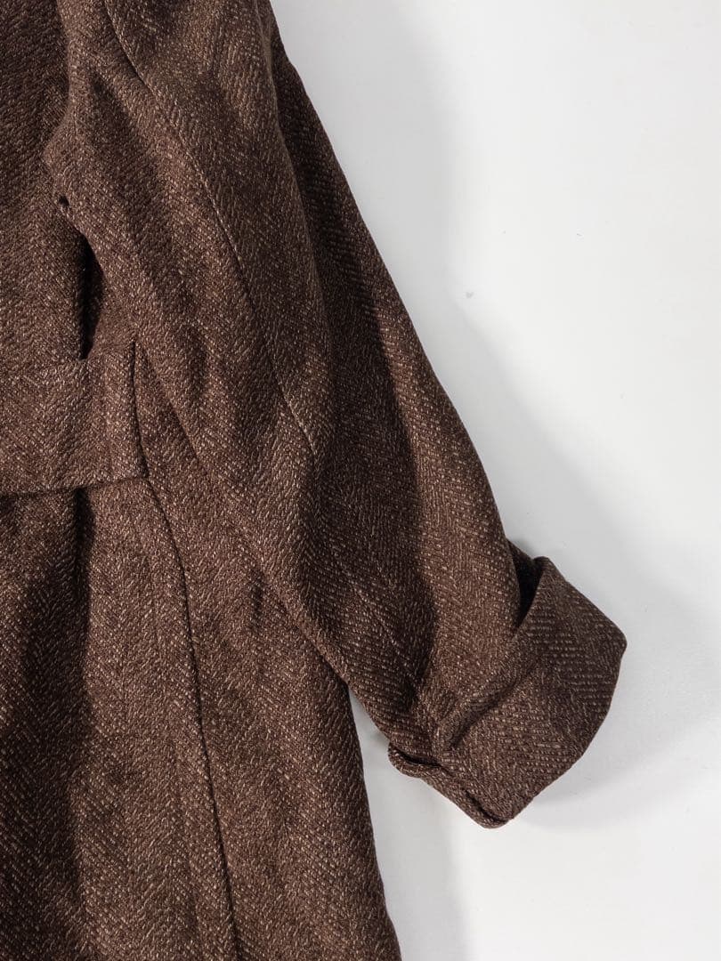 40's オーダーメイド ウールダブルロングコート ヴィンテージ古着