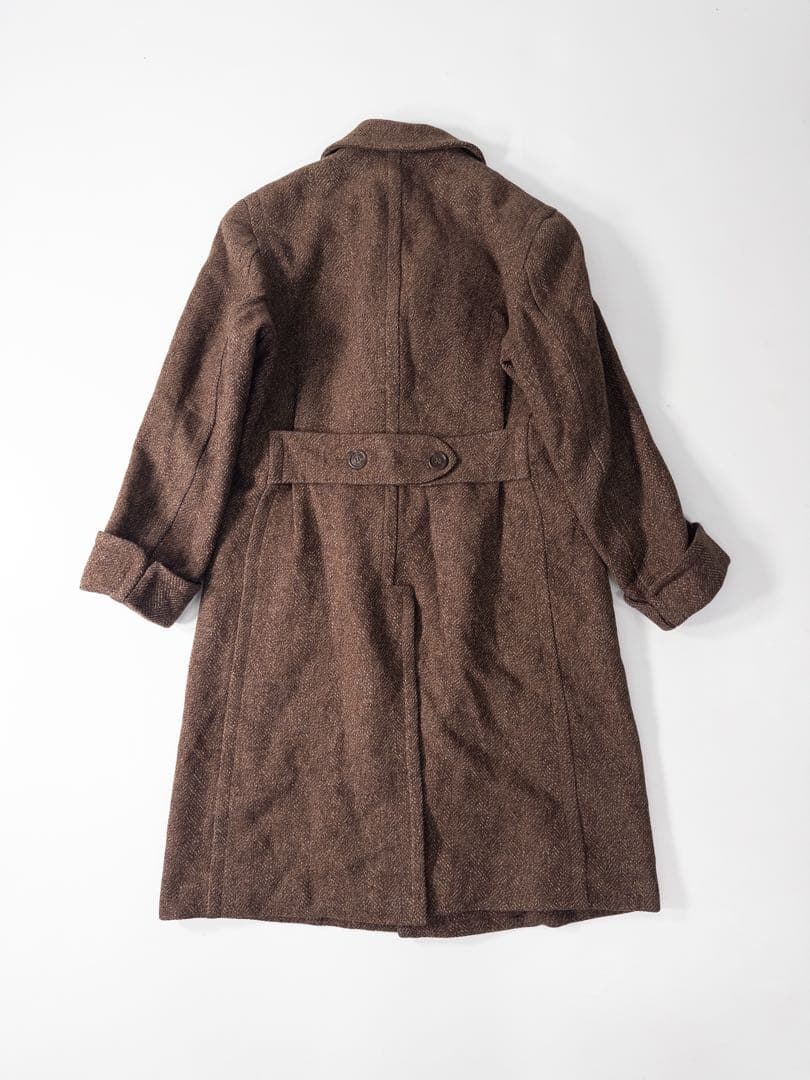 40's オーダーメイド ウールダブルロングコート ヴィンテージ古着