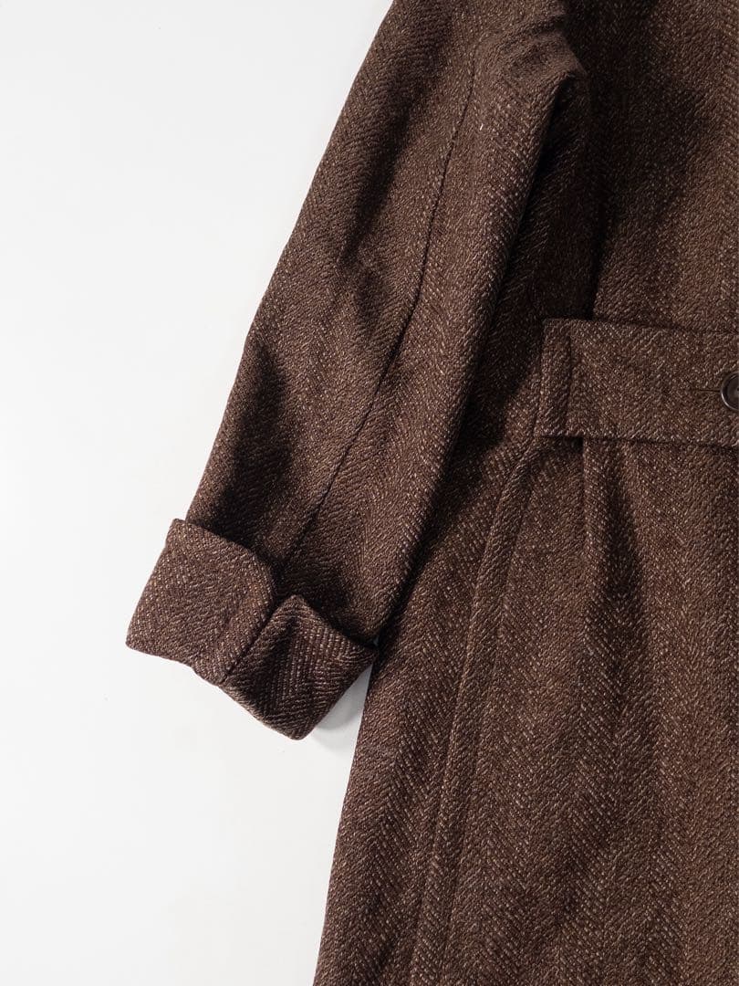 40's オーダーメイド ウールダブルロングコート ヴィンテージ古着