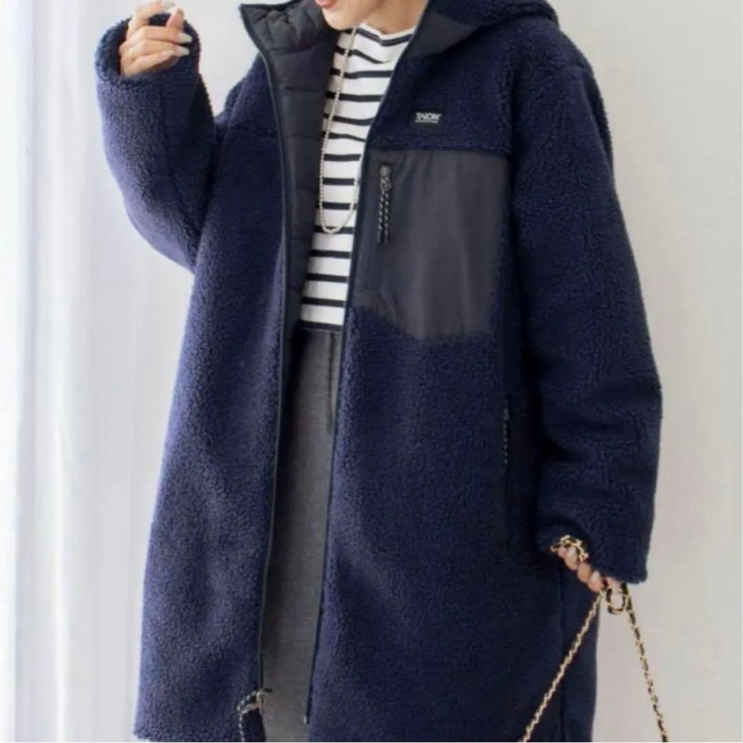 TAION×NOLLEY' ネイビー ロングダウンジャケット