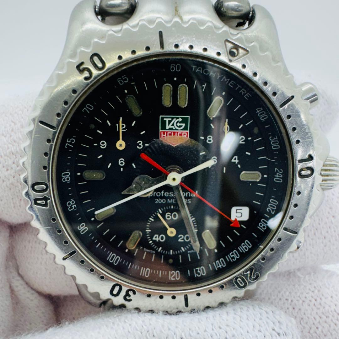 ✨TAGHEUER✨タグ・ホイヤー✨クロノグラフ✨シルバー✨デイト✨腕時計✨