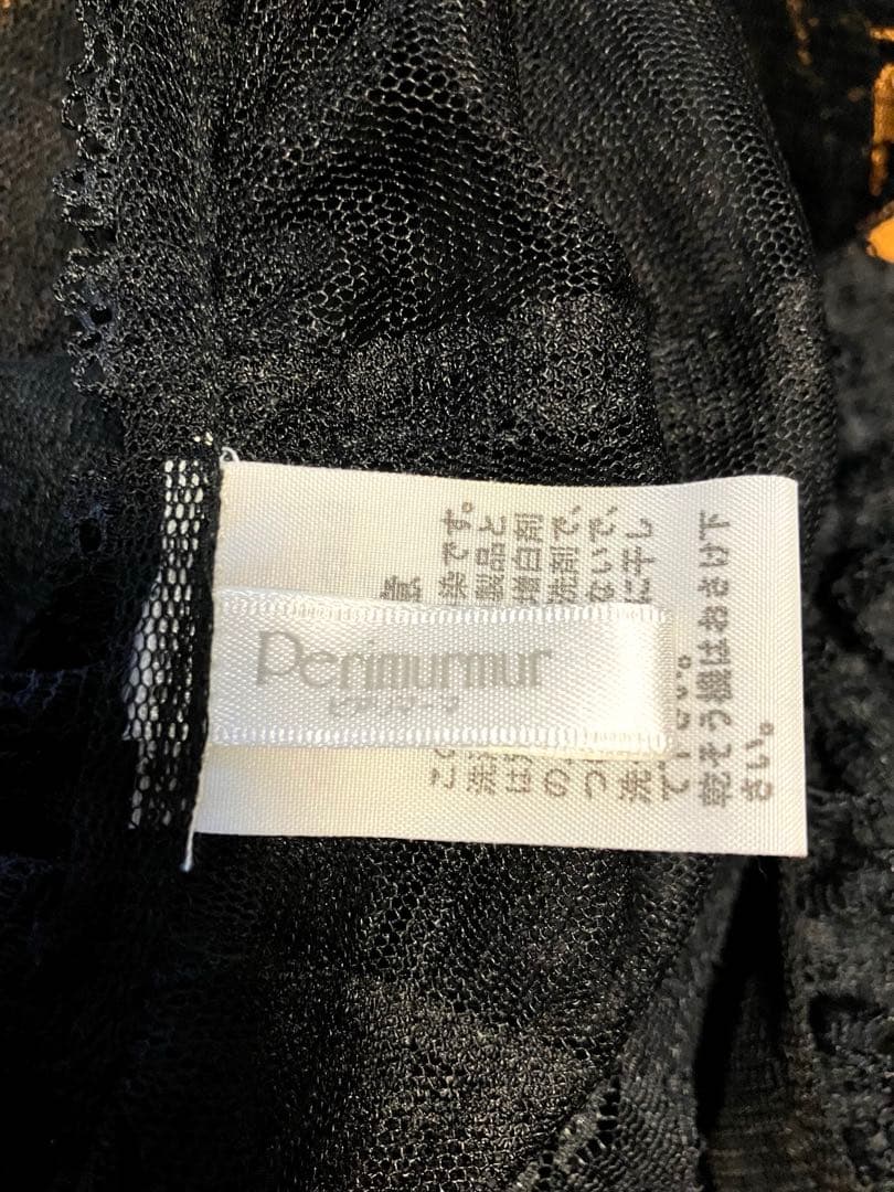 さえらピアリマーマの黒レースエプロンドレス