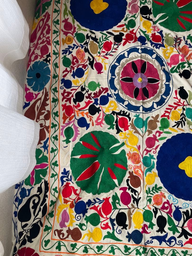 「最終価格」 スザニ刺繍　スザニ　手仕事　インド　一点もの　伝統工芸