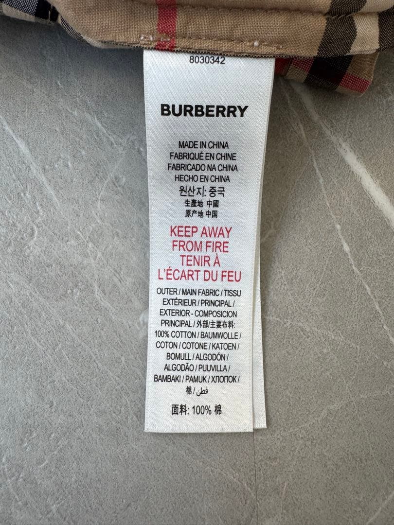 BURBERRY チェック柄 ワンピース 帽子セット 2Y