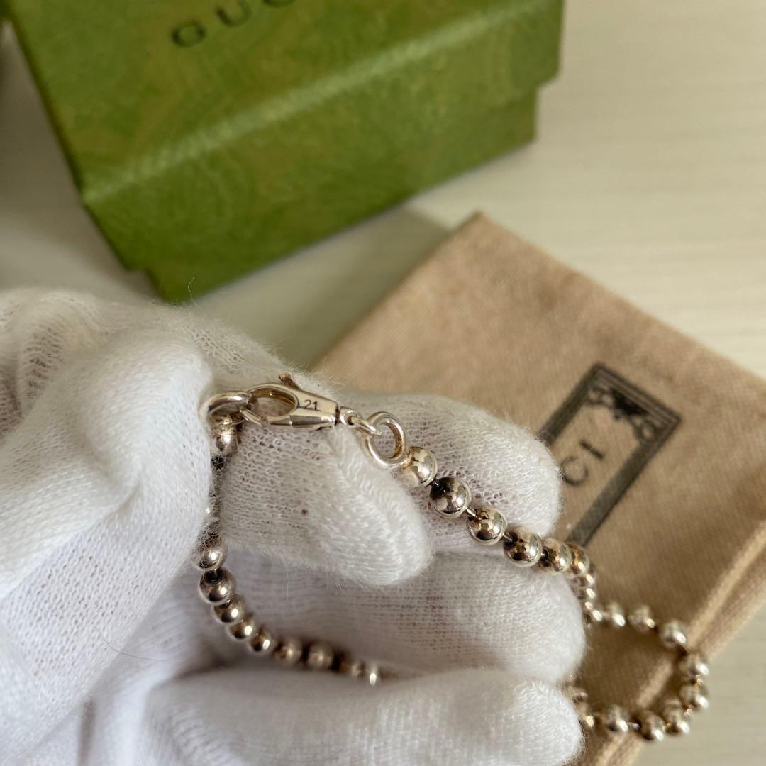 【正規品⭕️】GUCCI グッチ　インターロッキングGG ブレスレット　シルバー