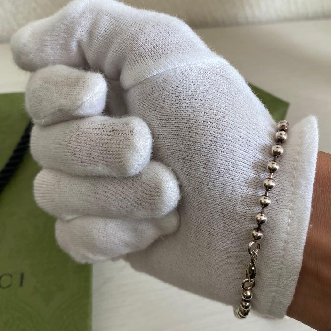 【正規品⭕️】GUCCI グッチ　インターロッキングGG ブレスレット　シルバー