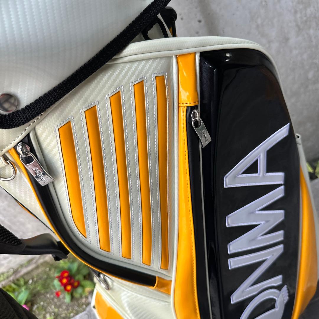 HONMA キャディバッグ ホワイト/イエロー