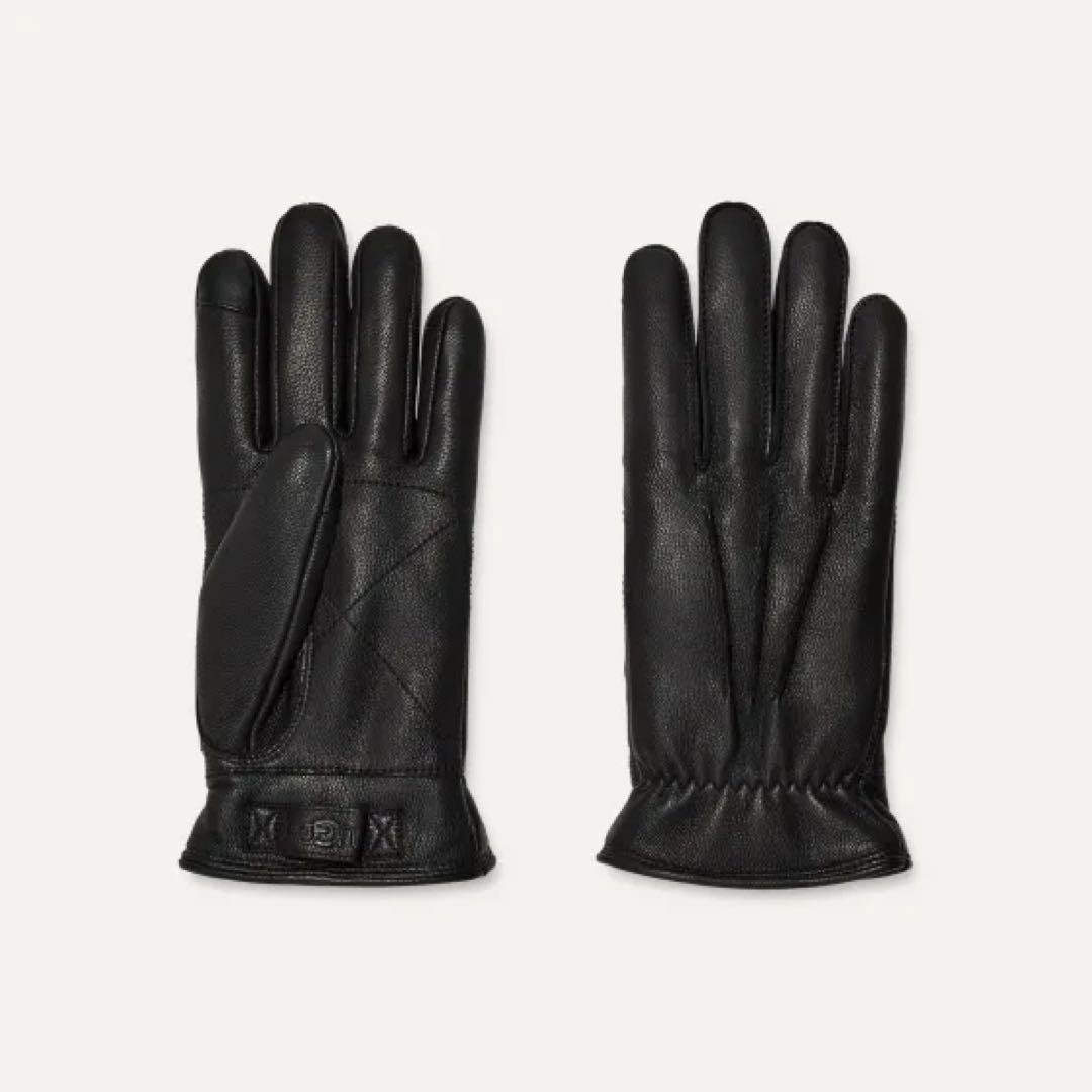 新品未使用　UGG 3 Point Leather Glove ブラック　L