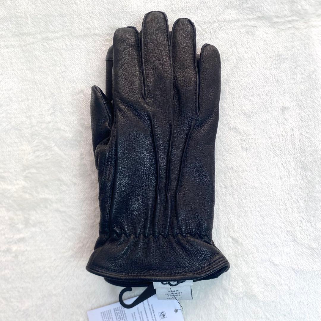新品未使用　UGG 3 Point Leather Glove ブラック　L