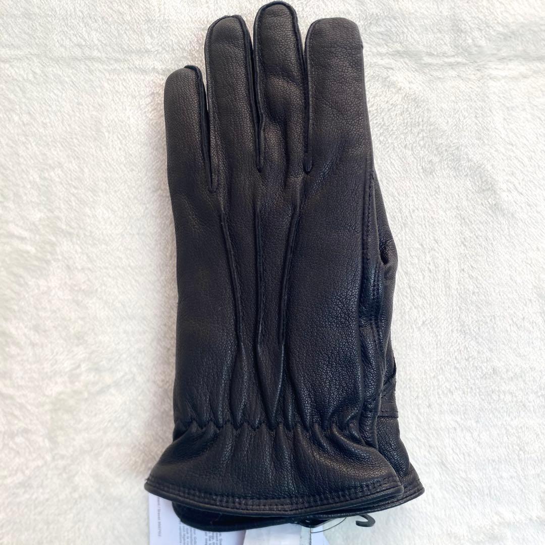 新品未使用　UGG 3 Point Leather Glove ブラック　L