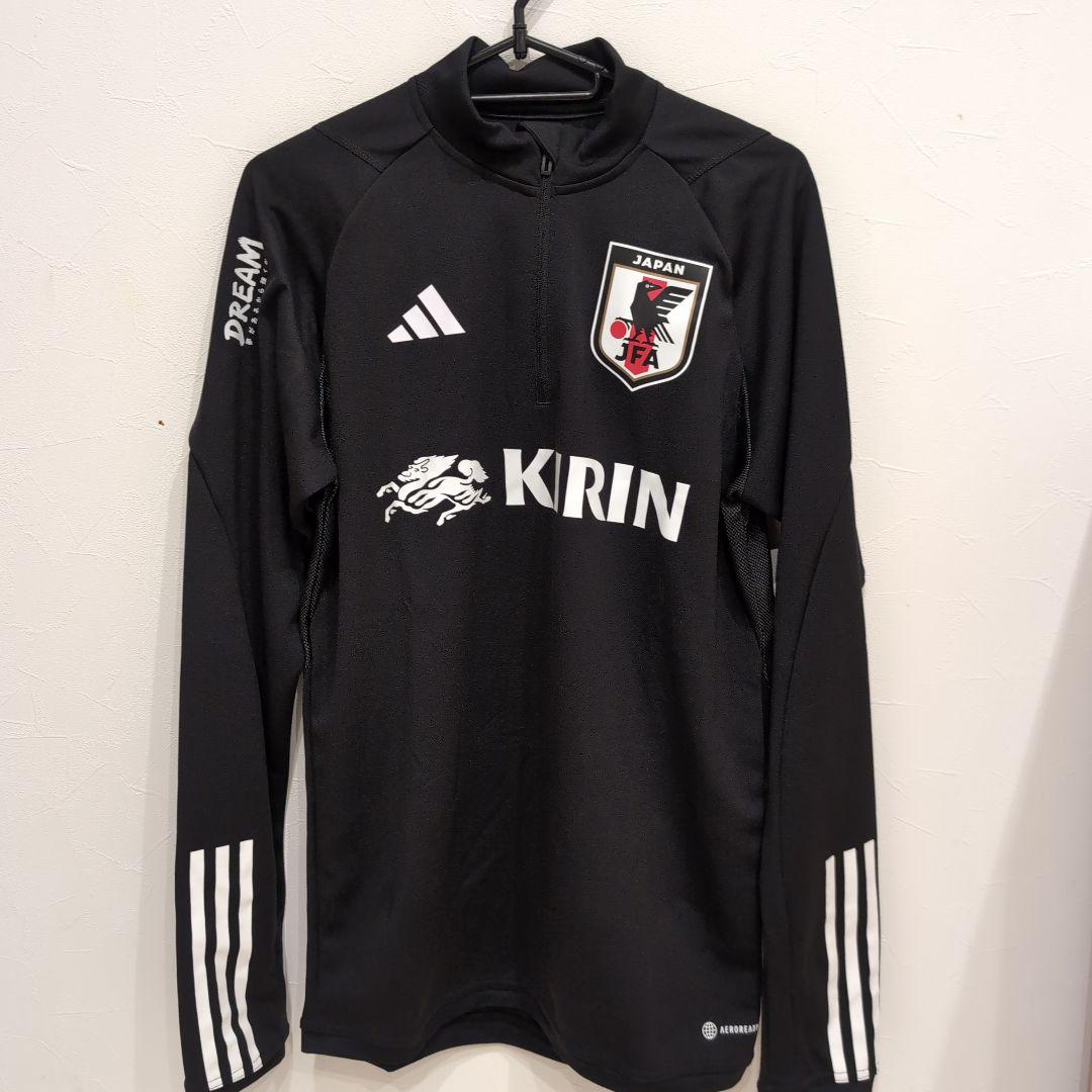 adidas 日本代表 長袖ジャージ 黒　DREAMロゴ入り　非売品　支給品　М