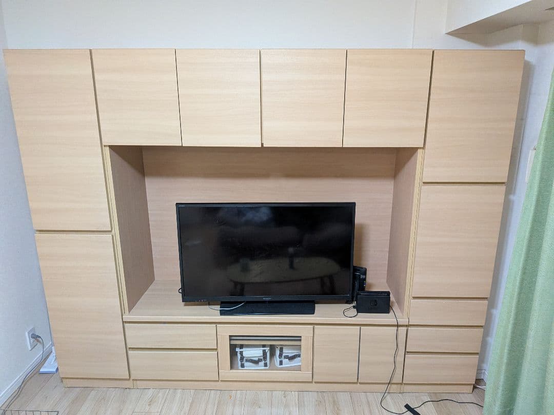 壁面収納テレビボード【②本体の出品分です】