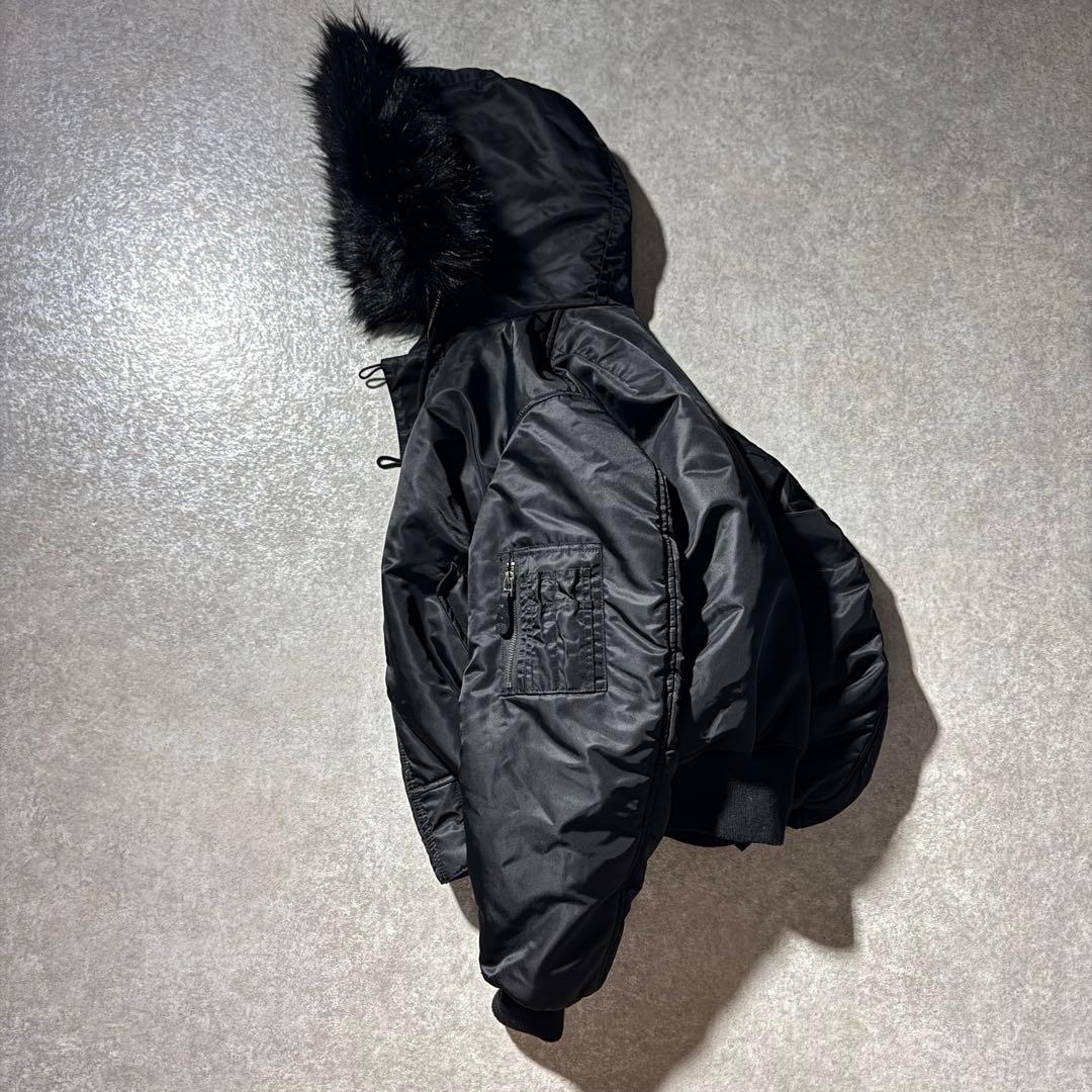 ジャケット・アウター N-2B flight jacket \"all black\" N2B opium