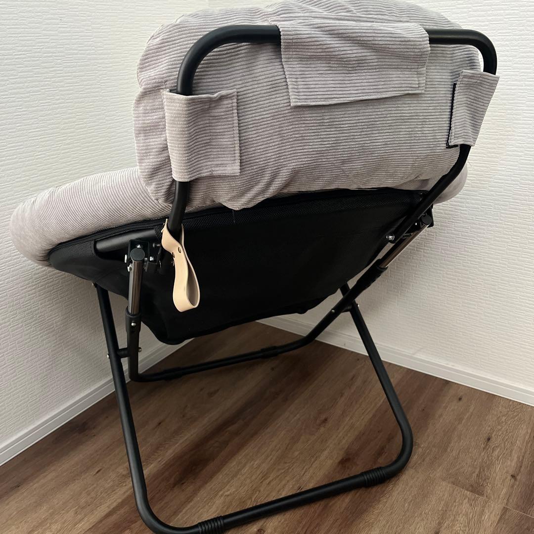 【Comore Sun】2way フォールディングチェア グレー ひなたライフ
