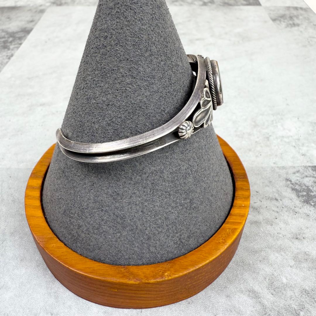 NAVAJO アーノルドグッドラック カラーストーンシルバーバングル