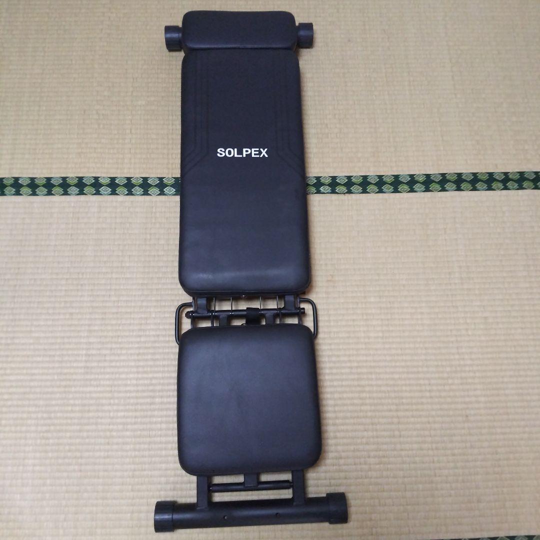 SOLPEX 折りたたみトレーニングベンチ インクラインベンチ ベンチ 壁掛け