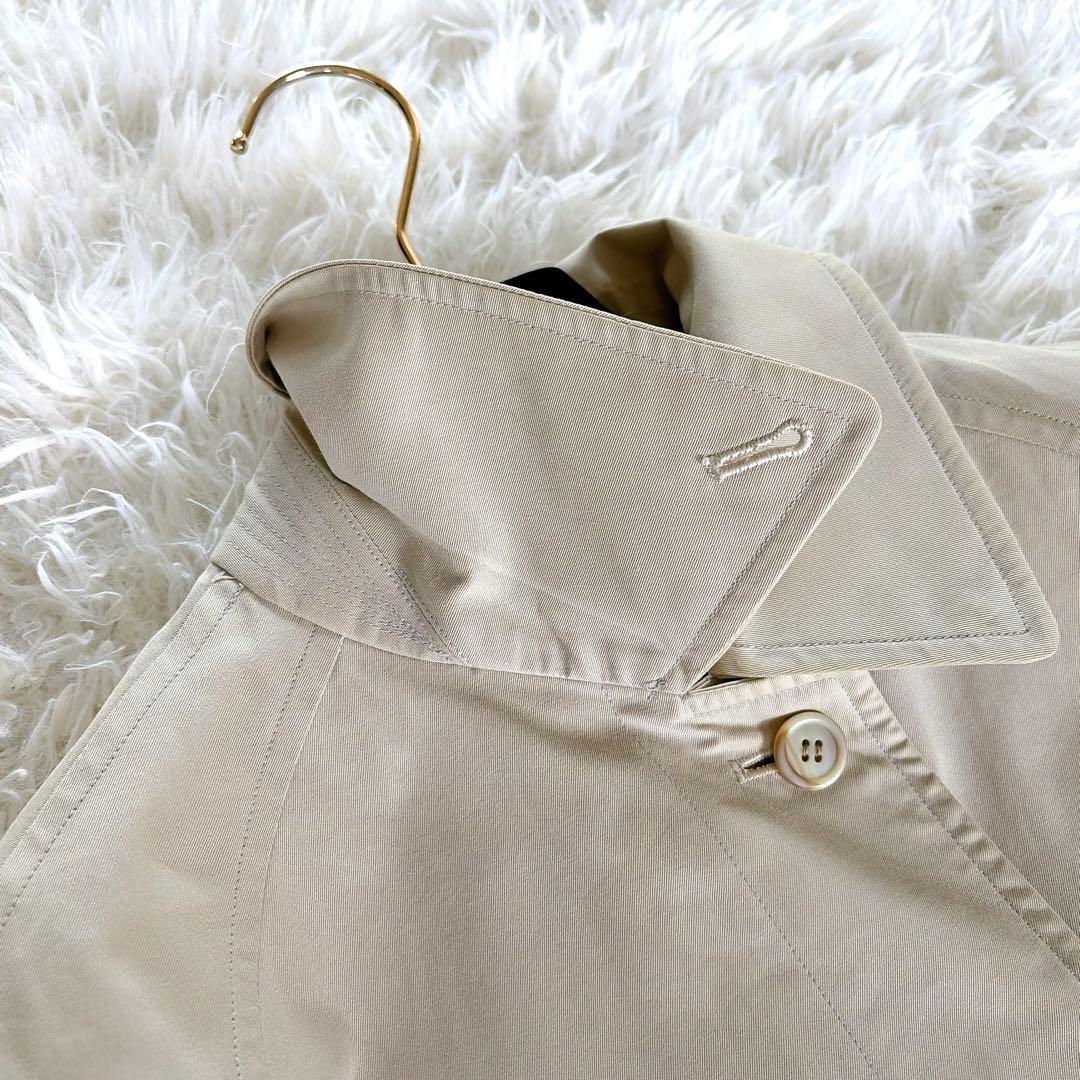 希少✨【バーバリーズ】ステンカラーコート ノバチェック ライトベージュカーキ L