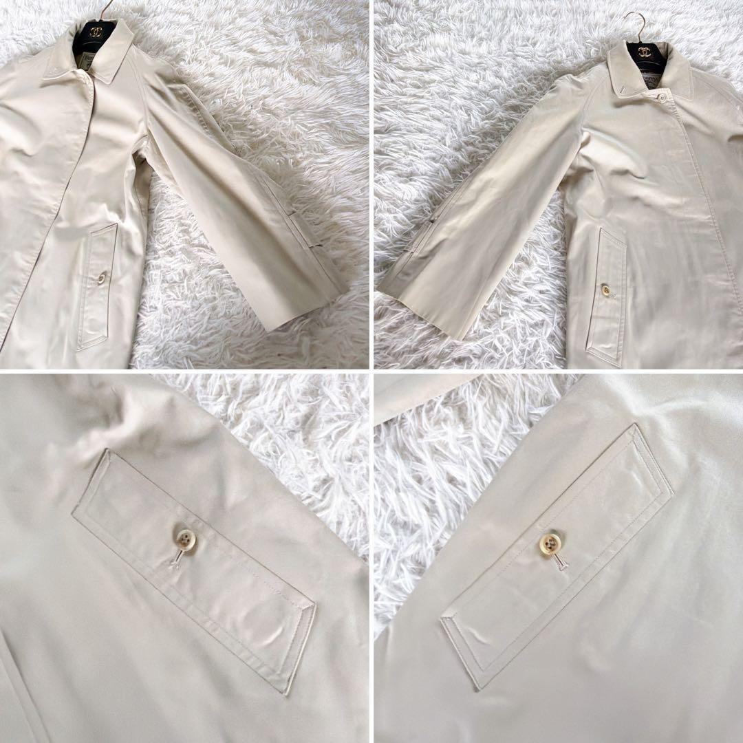 希少✨【バーバリーズ】ステンカラーコート ノバチェック ライトベージュカーキ L