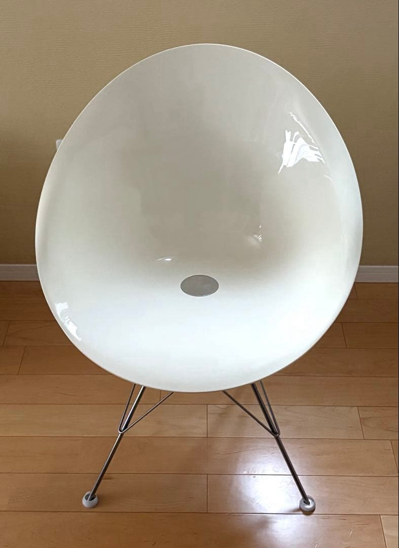 ★Kartell カルテル　エロエスチェア　4本脚　ホワイト①