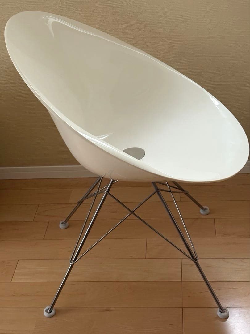 ★Kartell カルテル　エロエスチェア　4本脚　ホワイト①