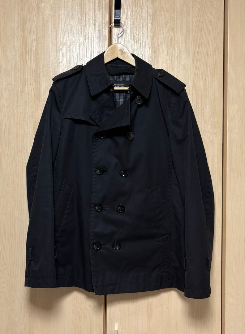 バーバリー ブラックレーベル ショート トレンチコート ライナー付きLL