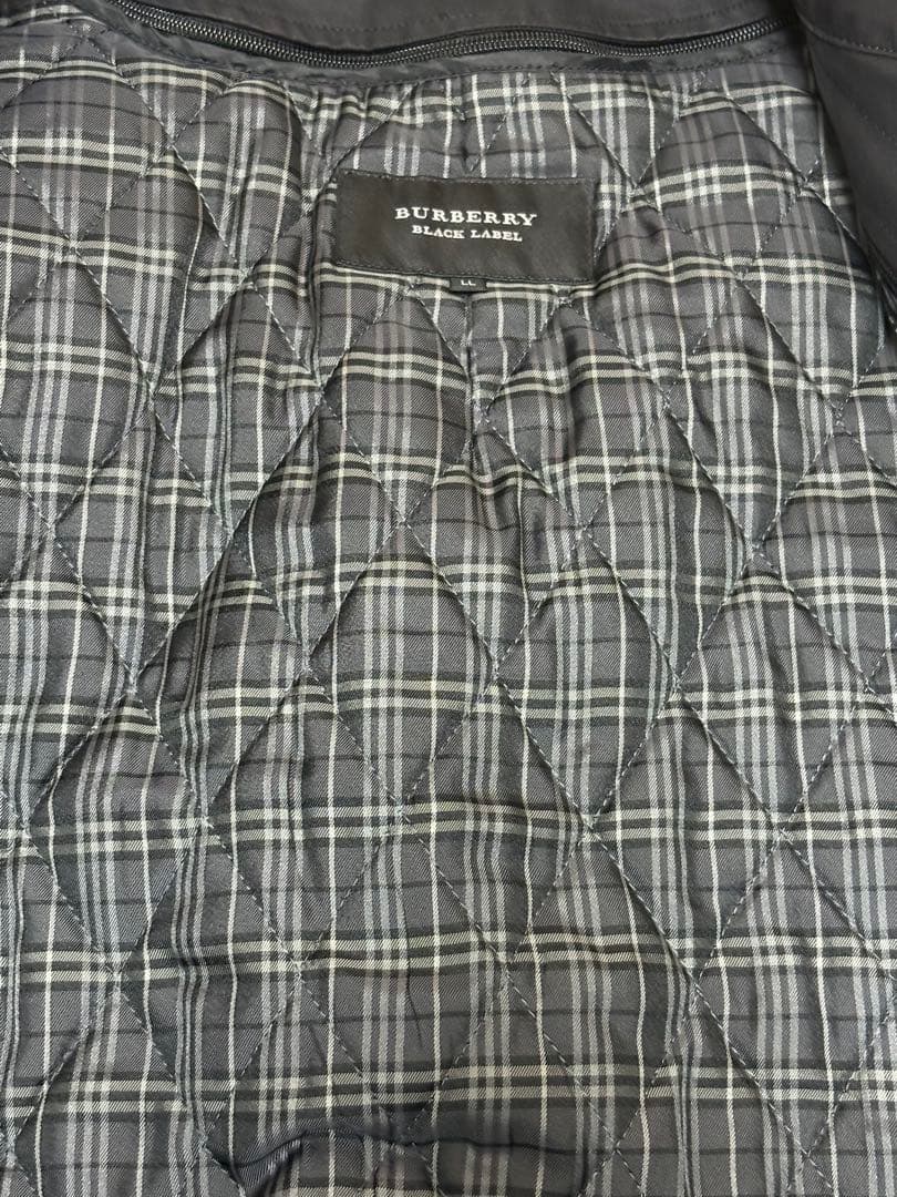 バーバリー ブラックレーベル ショート トレンチコート ライナー付きLL