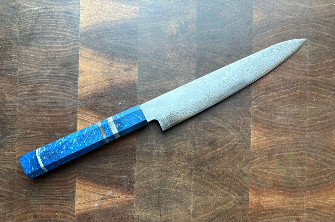 関　打刃物　VG10 ダマスカス　ペティナイフ　150mm 包丁　スタビライズ