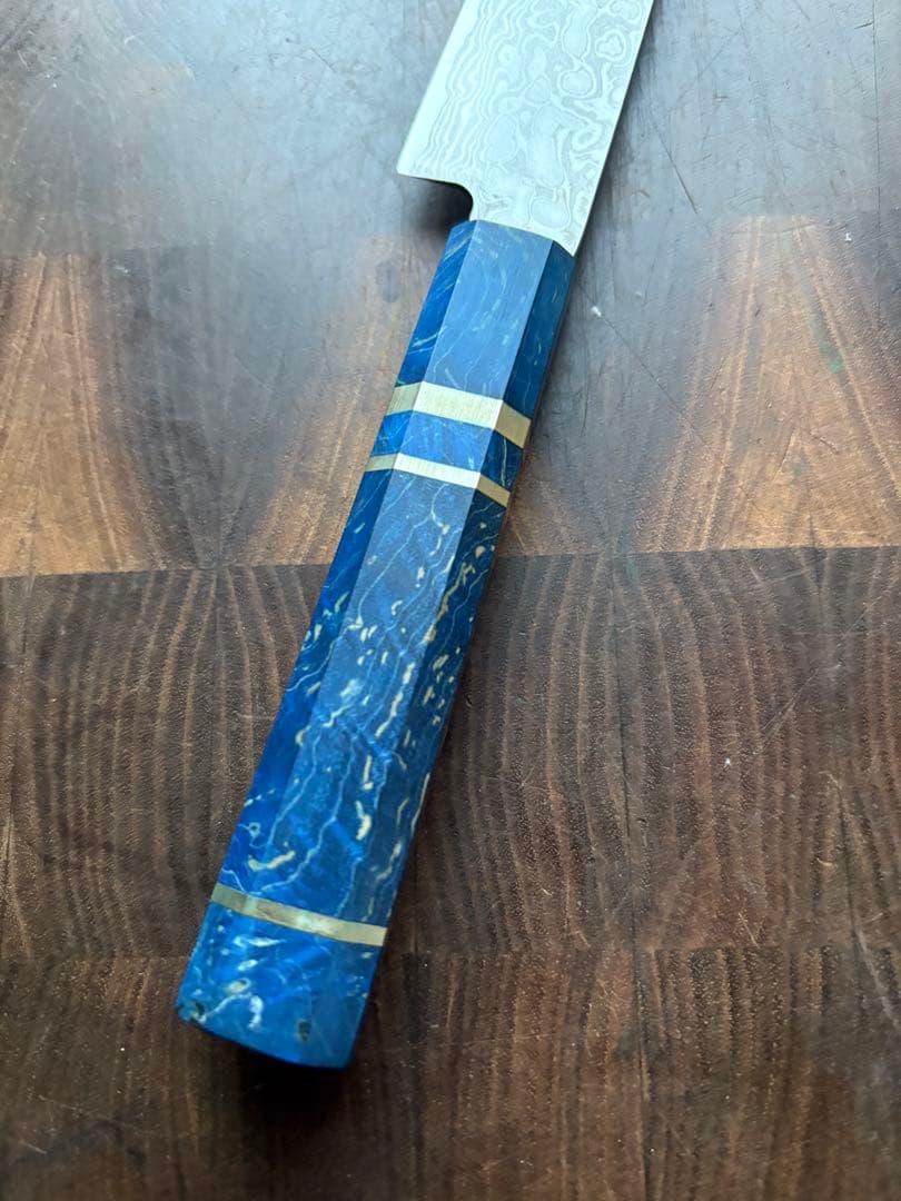 関　打刃物　VG10 ダマスカス　ペティナイフ　150mm 包丁　スタビライズ