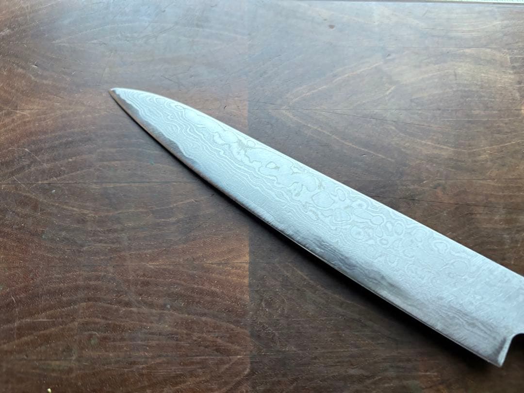 関　打刃物　VG10 ダマスカス　ペティナイフ　150mm 包丁　スタビライズ