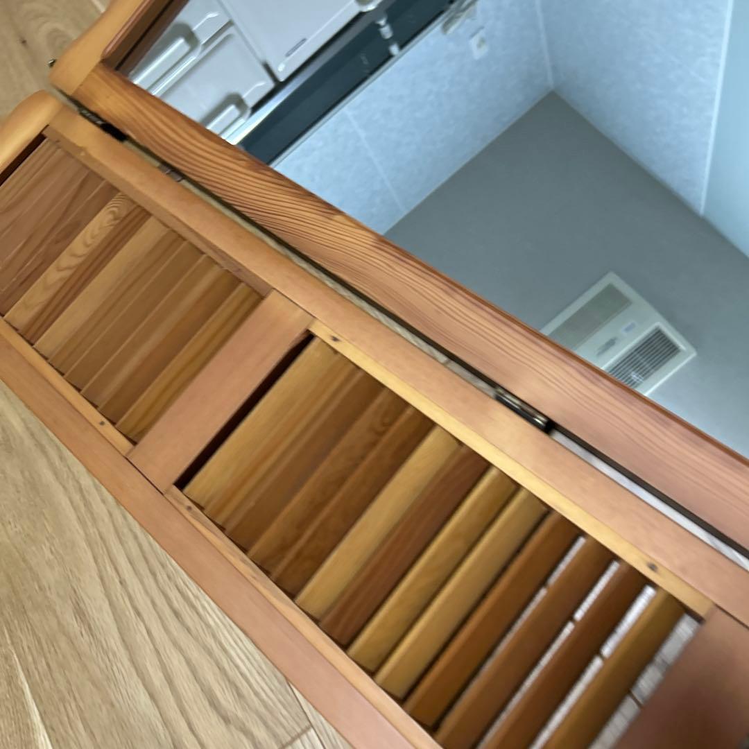 ダイイチサンギョウ　木製鏡 扉式ミラー