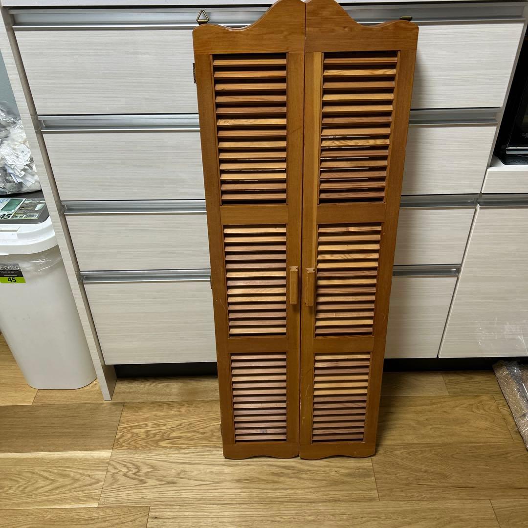 ダイイチサンギョウ　木製鏡 扉式ミラー