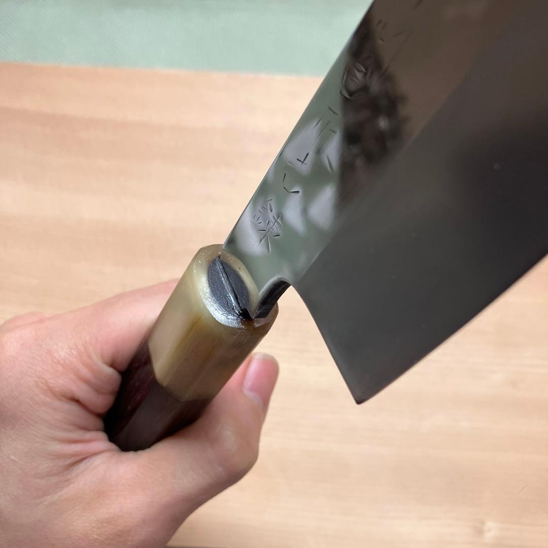 尚台正吉　切り付け包丁　本焼　天然砥石で本刃付け済み❗️