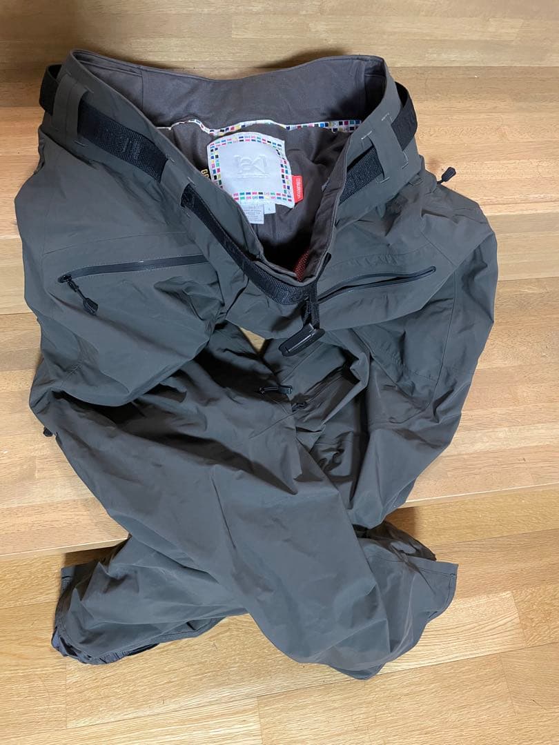 BURTON RONINオレンジ　スノーボードウェア+オリーブ色パンツAKセット