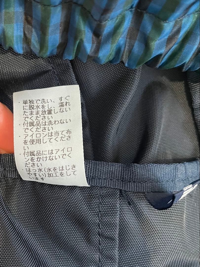 定価22,000円　familiar ファミリア　マザーズバッグ　青系チェック