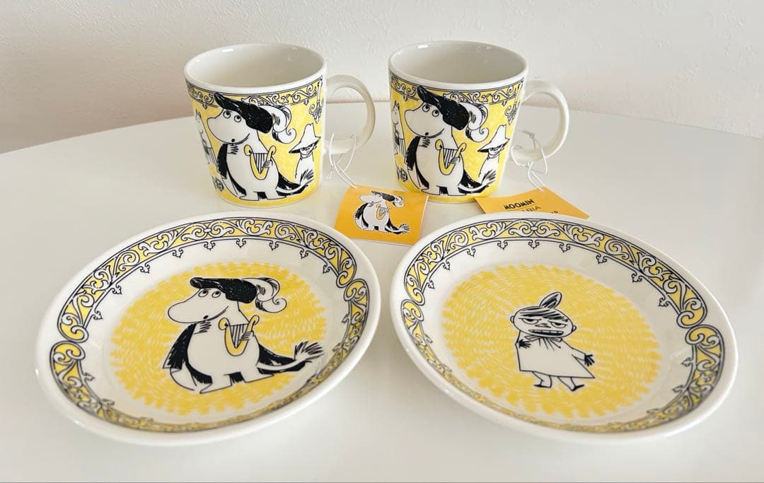 スコープ特注　アラビア　ムーミン　オペラ　マグ　プレート　わしゃ紙付き