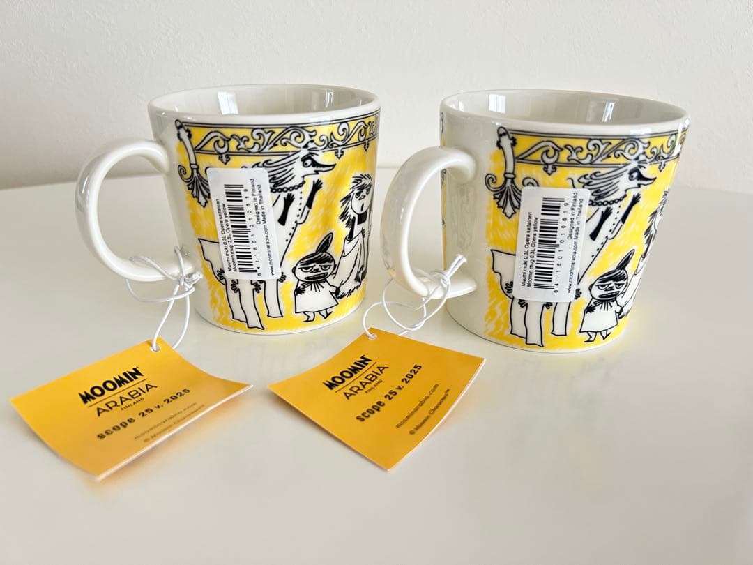 スコープ特注　アラビア　ムーミン　オペラ　マグ　プレート　わしゃ紙付き